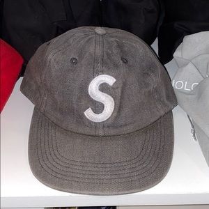Supreme denim adjustable hat